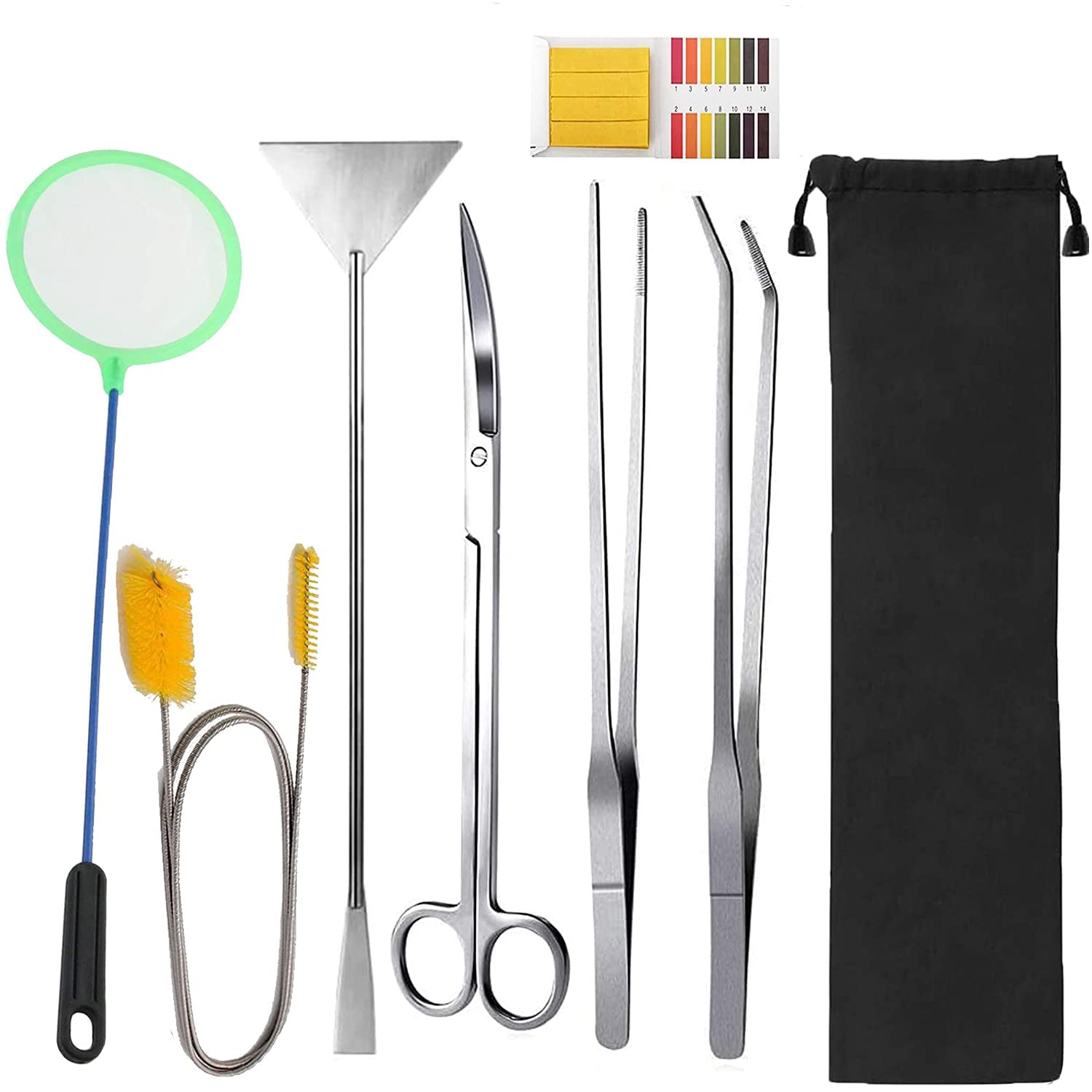 Qpets 7 in 1 Aquarium Aquascaping Tools Kits,Stainless Steel Aquarium Plant Tools Tweezers Scissors Scrapers for Aquarium Tank Clean Fish Tank Aquascape Tools Sets (Rust Resistant) Qpets 7 in 1 Aquarium Aquascaping Tools Kits,Stainless Steel Aquarium Plant Tools Tweezers Scissors Scrapers for Aquarium Tank Clean Fish Tank Aquascape Tools Sets (Rust Resistant)